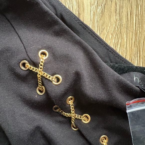 NWT H:ours Delacey Mini Dress in Black Noir Small - Picture 3 of 7